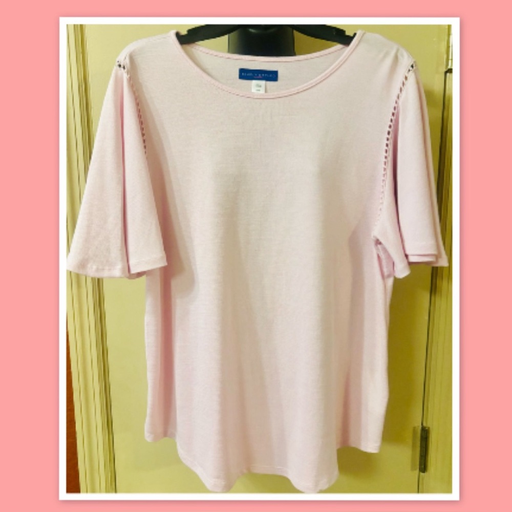 SIMPLY STYLED BY SEARS - PINK - WOMENS 
X-LARGE TOP